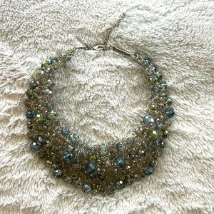 Beaded bib necklace